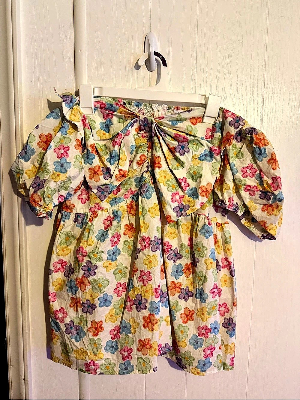 CHICSOU.COM women’s 3X Floral Puff Sleeve Dress Like New